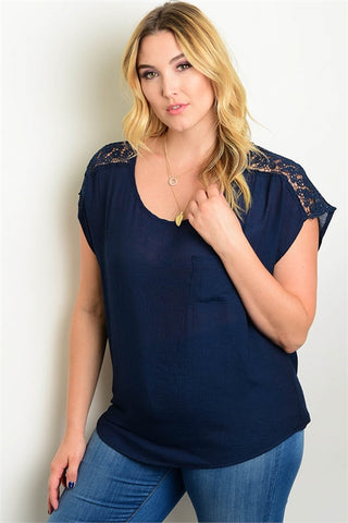 Ivory Olive Plus Size Top