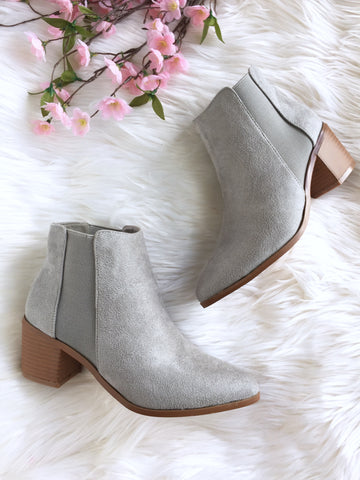 Over the Knee Boots - Grey Suede