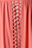 MEDIUM Coral Sleeveless button up blouse