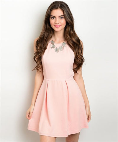 Peach Spring Dress