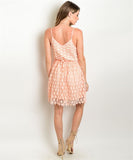 Peach Crochet Dress