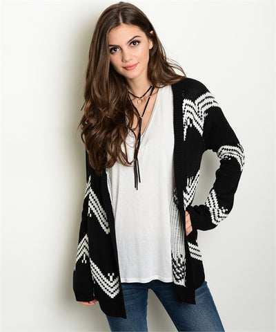 Ivory Charcoal Plus Size Sweater