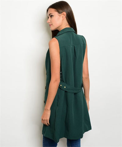 Olive Green Mock Neck Dress