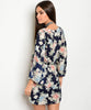 Navy Floral Dress