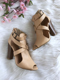 Size 8 - Natural Cut It Out Booties
